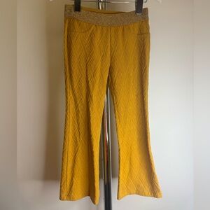 Genuine Kids from OshKosh Girls Mustard Yellow Flare Pants | Size 4T